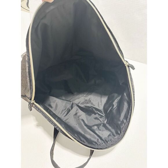 Victoria's Secret Women's Weekender‎ Metallic Glitter Tote Bag Gold Black - Picture 7 of 14